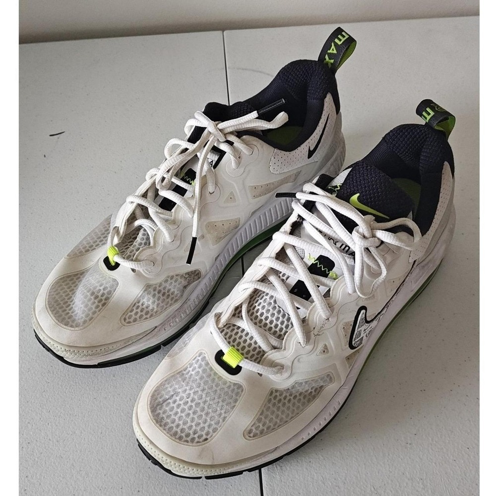 Nike Air Max Alpha Trainer 5 Mens White Black Volt DB0249-100 Sneaker size 11